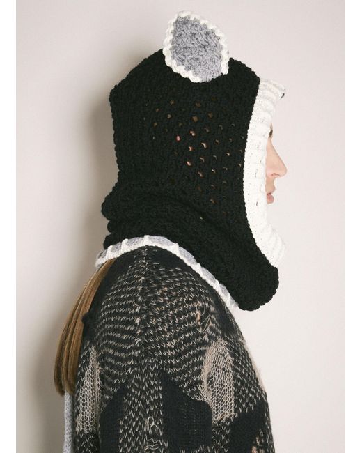 Marni Black Donkey Puppet Balaclava for men
