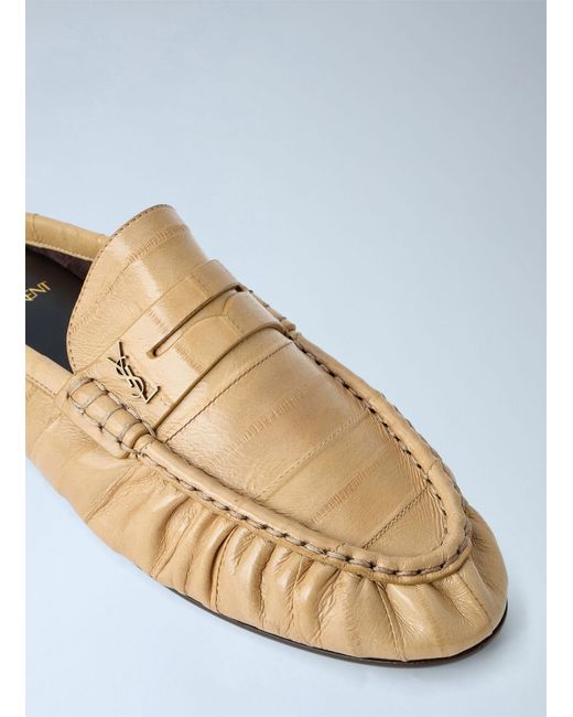 Saint Laurent White Le Loafers Mules
