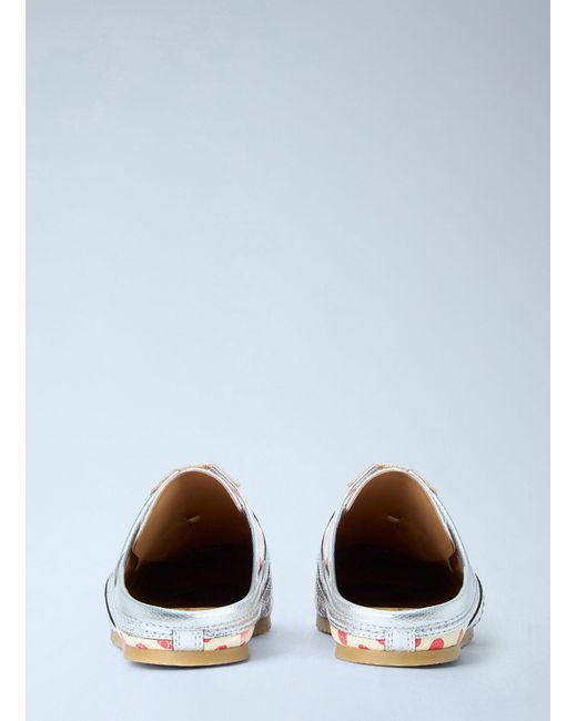 Dries Van Noten White Textured Slip-On Sneakers