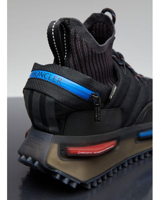 Moncler x adidas Originals Black Nmd Runner High Top Sneakers