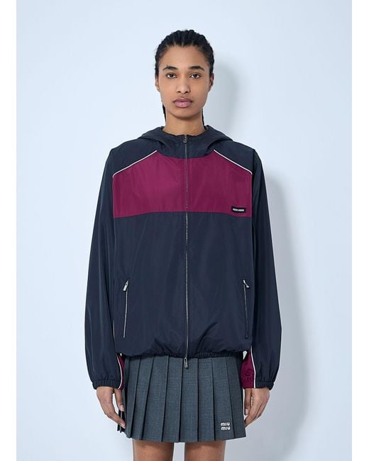 Miu Miu Blue Panel Track Jacket