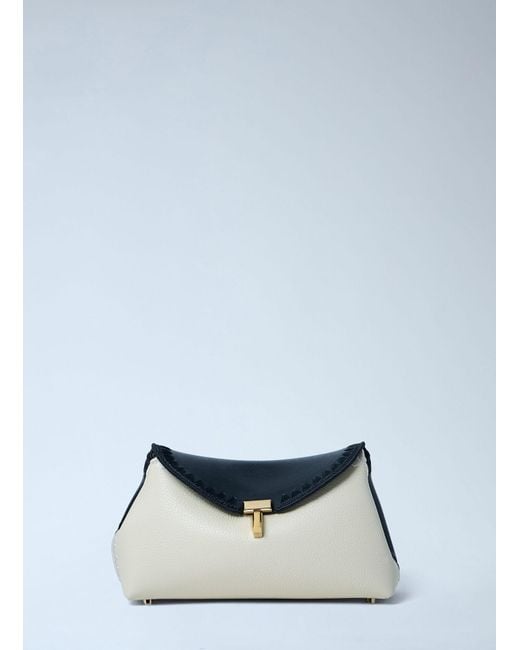 Totême  Blue Mini T-Lock Clutch Bag
