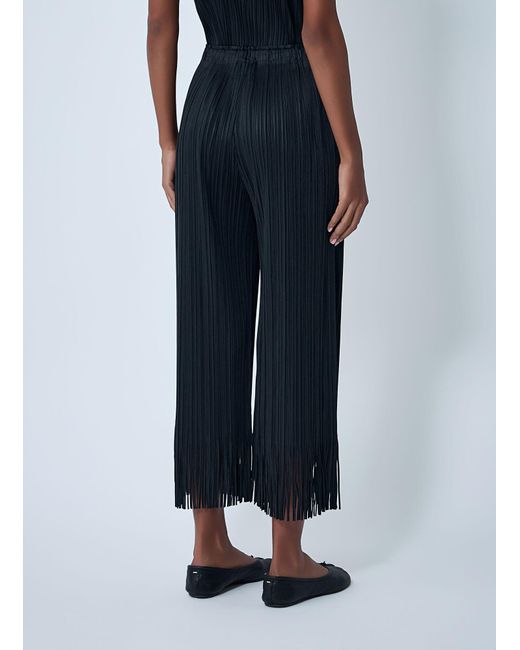 Pleats Please Issey Miyake Blue Fringe Pleated Pants
