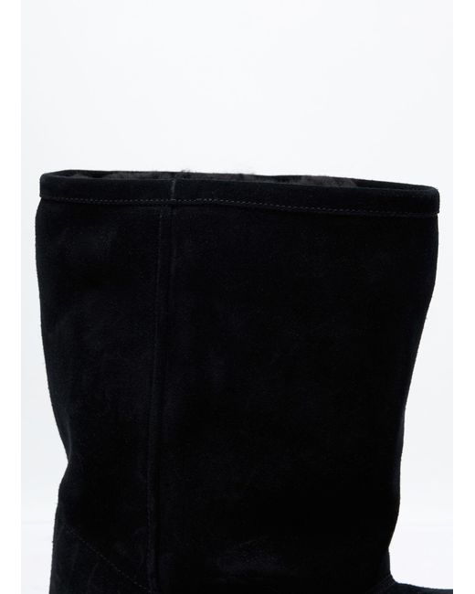 Balenciaga Black Alaska Faux-Fur Low Boots