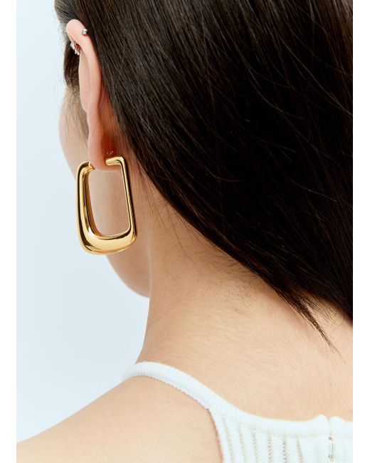 Jacquemus Natural Les Boucles Ovalo Earrings