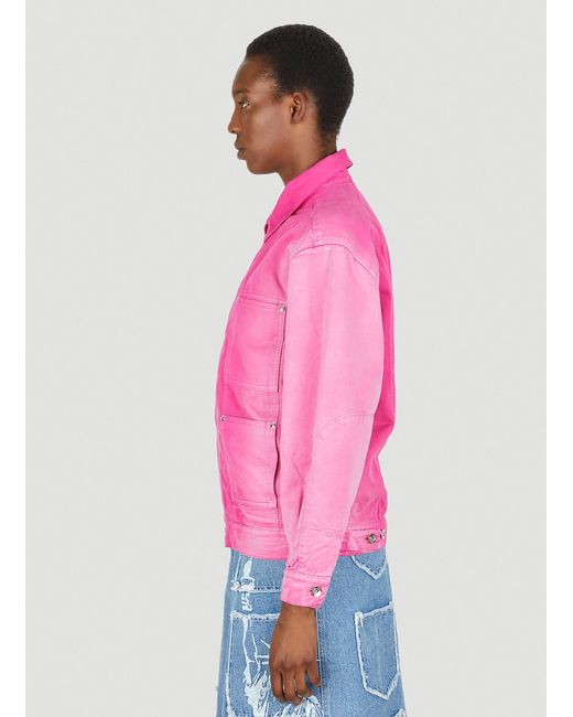 Lourdes Pink Trucker Jacket