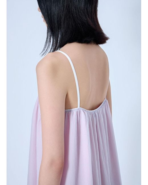 Miu Miu White Wisteria Chiffon Dress