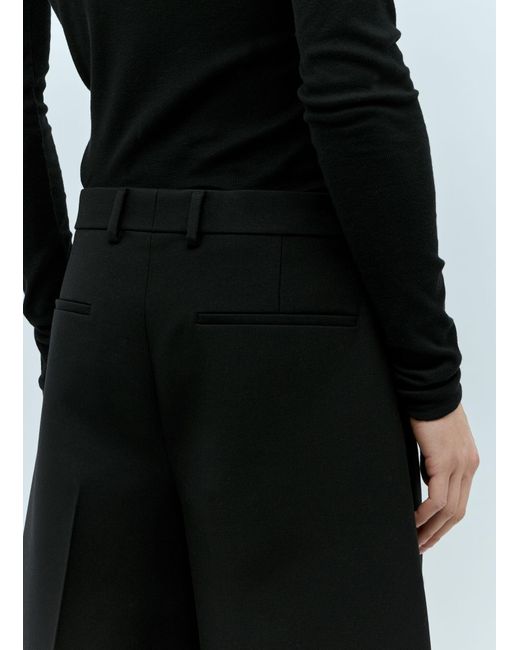 Gucci Black Wool Silk Cropped Pants for men