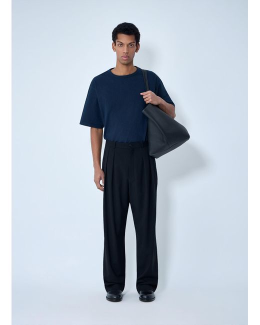The Row Black Corley Wool Pants for men