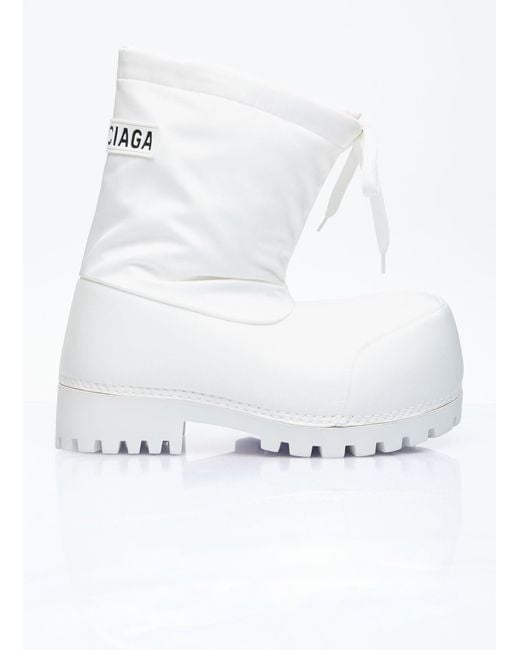 Balenciaga White Alaska Low Boots