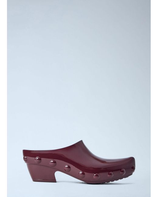 Bottega Veneta Purple Gondola Studded Rubber Mules