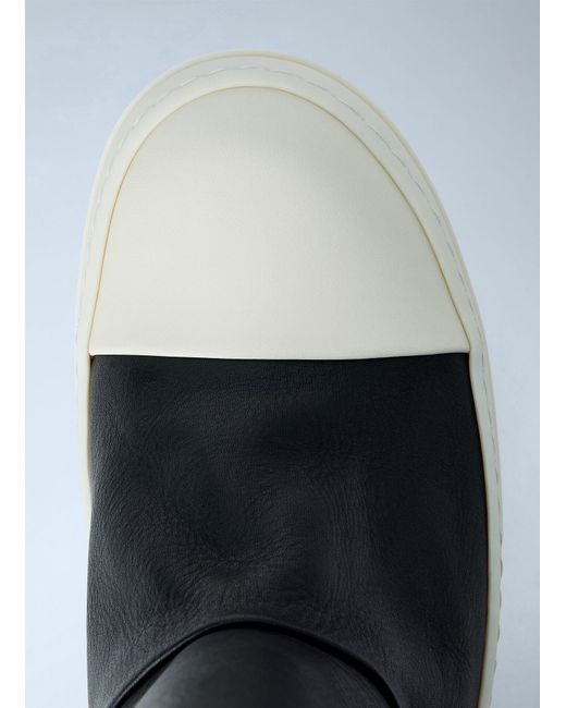Rick Owens Blue High Leather Boots for men