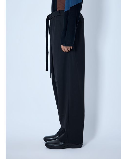 Kiko Kostadinov Blue Laan Gathered Trousers for men