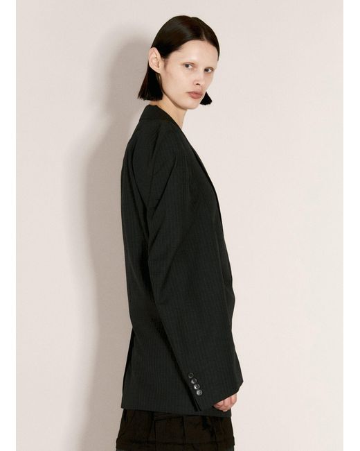Balenciaga Black Cut-away Boxy Blazer