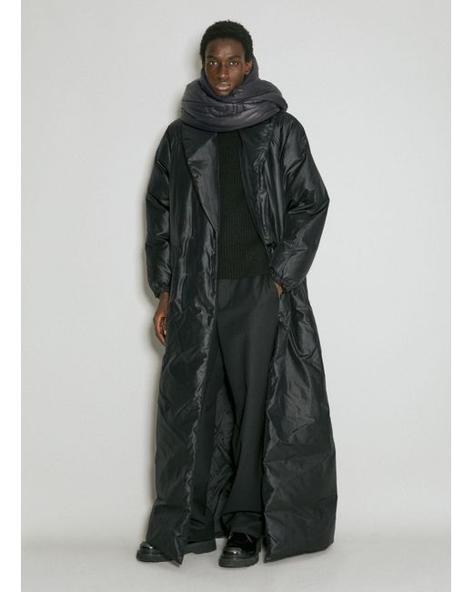 Saint Laurent Black Long Down Coat for men