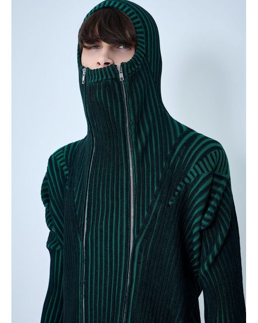 LUEDER Green Healer Knit Zip Jacket