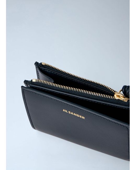 Jil Sander Black Tangle Mini Wallet