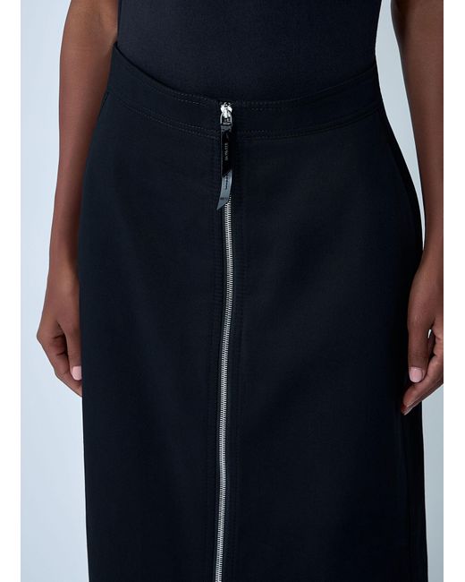Moncler x Edward Enninful Blue Zip-Up Midi Skirt