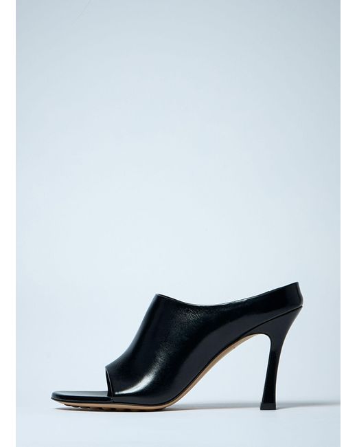 Bottega Veneta Gray Rana Heeled Mules