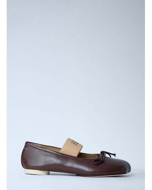 MM6 by Maison Margiela White Ballet Shoes