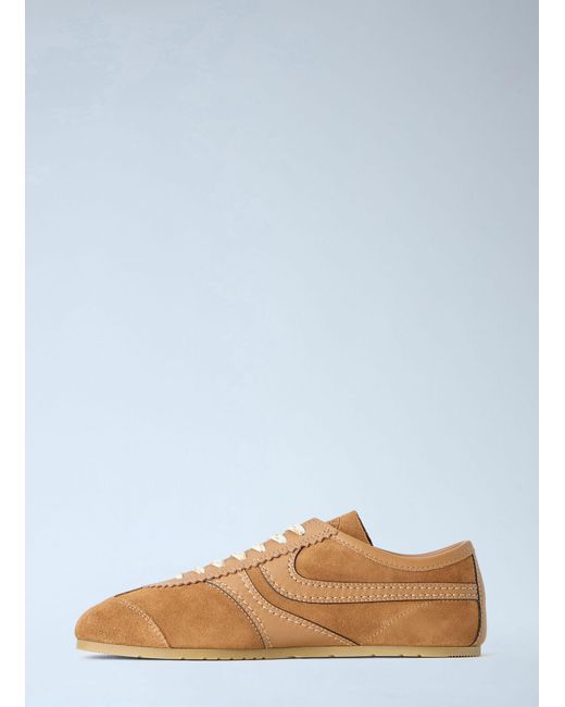 Dries Van Noten Blue Suede Panel Sneakers