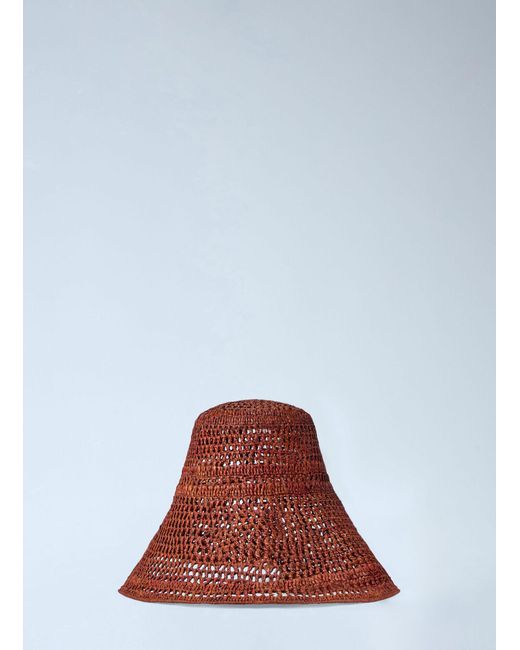 Chloé Brown Chloé Raffia Capeline Hat