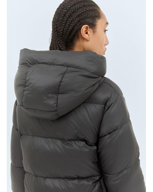 Max Mara Gray Long Water-Repellent Down Coat
