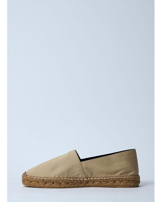 Saint Laurent White Cotton Espadrilles