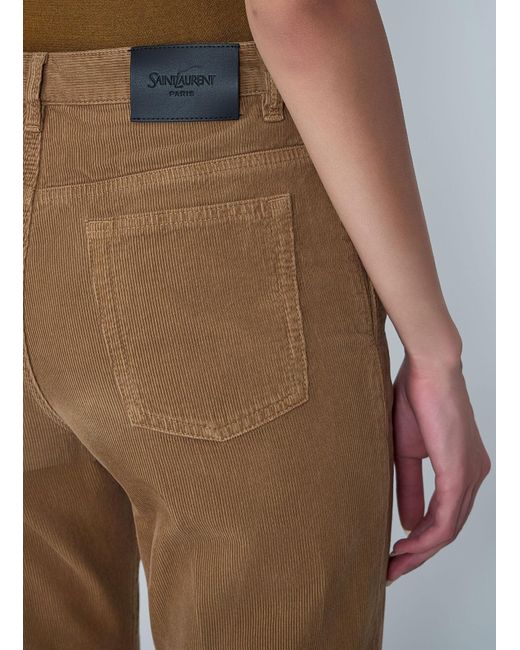 Saint Laurent Brown Clyde Corduroy Pants