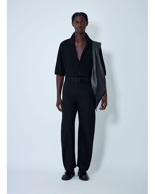 Lemaire Blue Twisted Pants for men