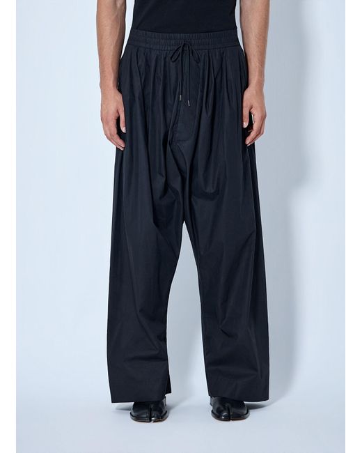 Vivienne Westwood Blue Wide-Leg Drawstring Trousers for men