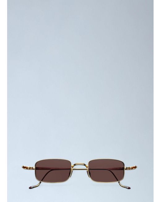 Jacques Marie Mage Blue Dusk Rectangle Sunglasses