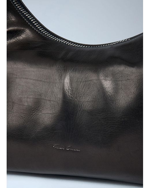 Rick Owens Black Small Gemini Shoulder Bag