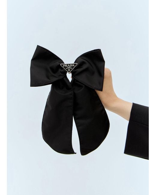 Prada Re-Nylon Hair Clip in Black | Lyst