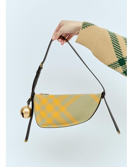 Burberry Yellow Mini Shield Sling Shoulder Bag