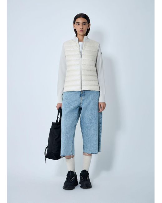 Moncler Gray Quilted Cardigan