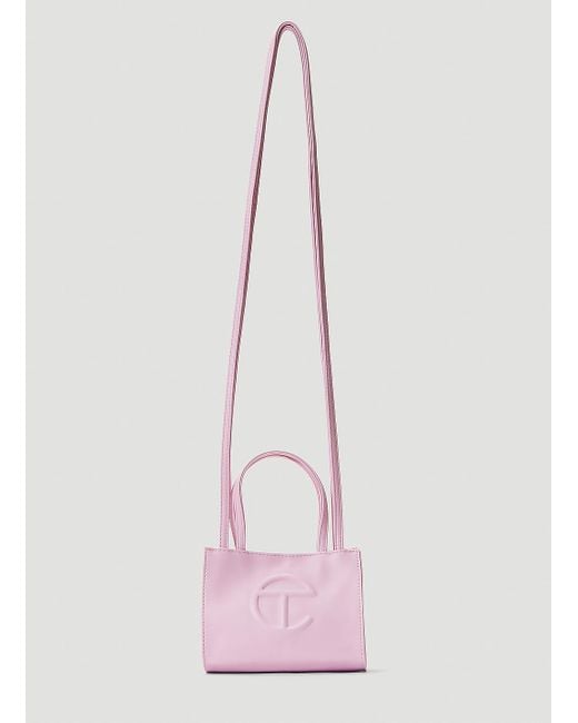 Telfar Pink Small Shopping Bag for men