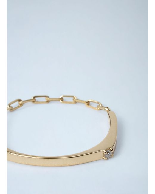Totême  Blue Diamond Chain Ring