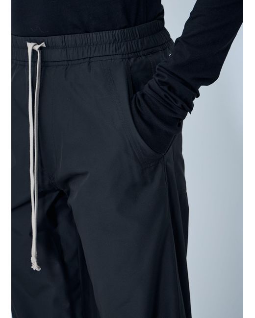 Moncler Blue Rick Owens Elasticated Drawstring Pants