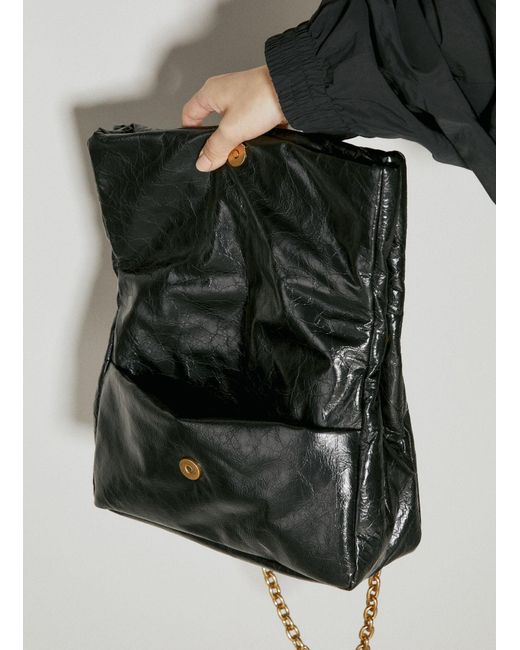Balenciaga Gray Monaco Small Chain Shoulder Bag