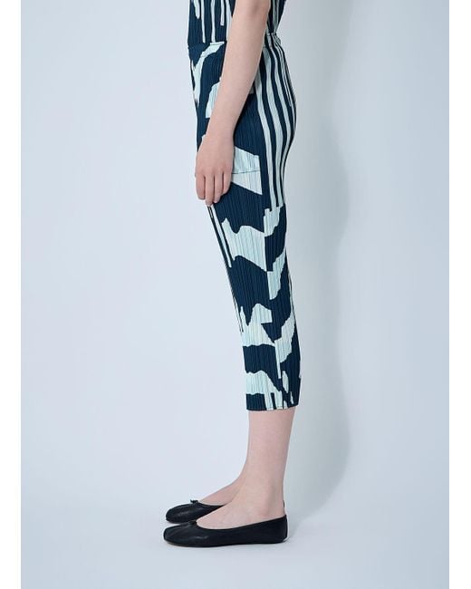 Pleats Please Issey Miyake Blue Pleated Pants