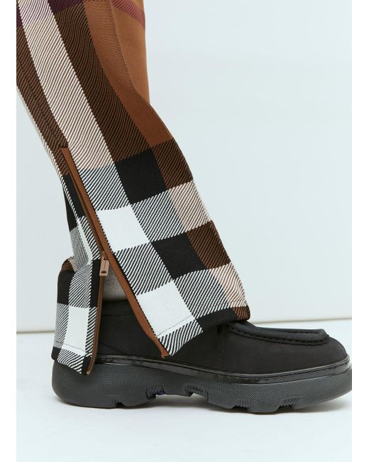 Burberry Brown Check Track Pants for men