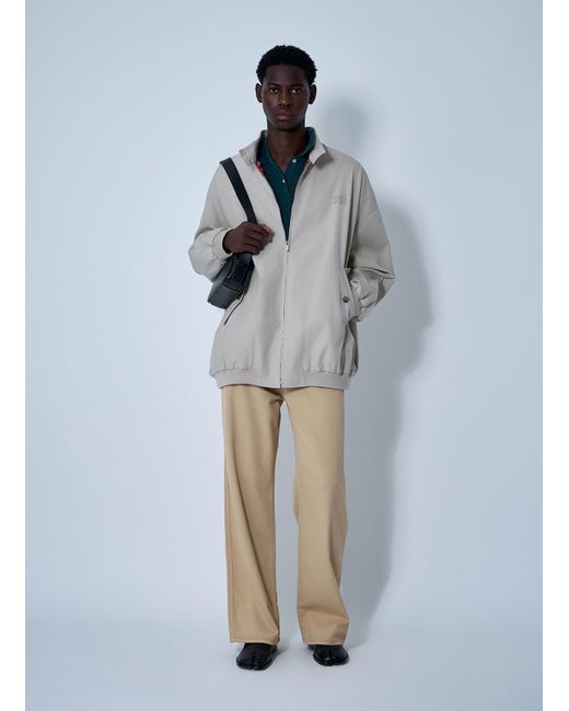 Miu Miu Gray Panama Blouson Jacket for men