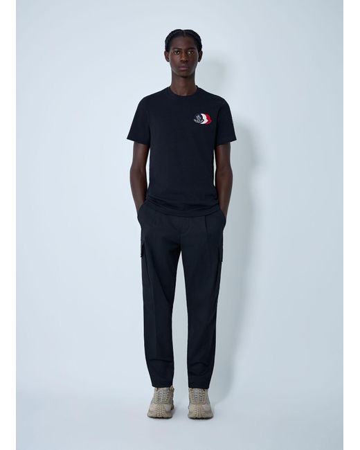 Moncler Blue Stretch-Finish Pants for men