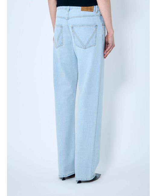 Bottega Veneta Blue Extra Bleach Dirty Denim Jeans