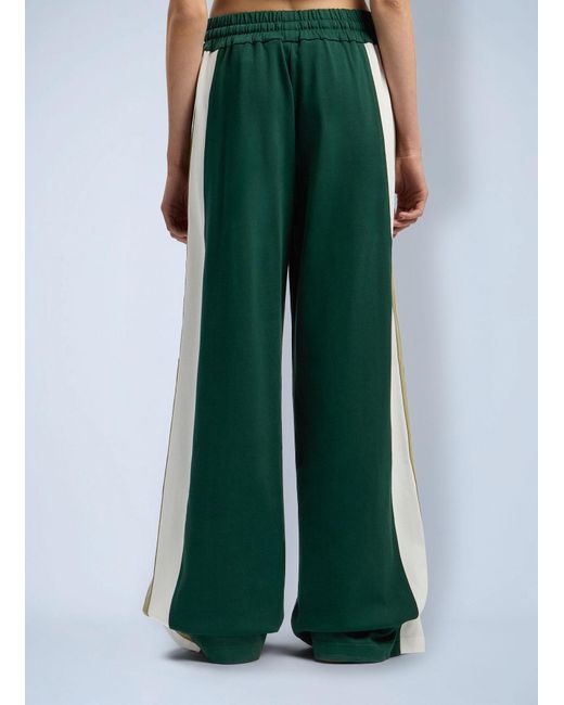 Palm Angels Green Monogram Track Pants