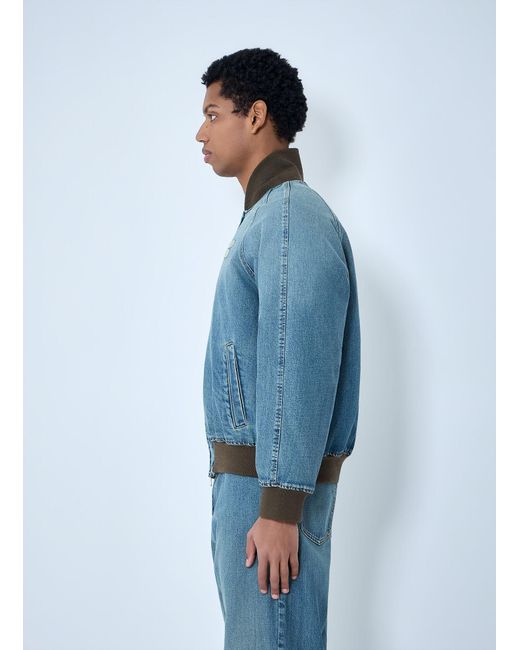 Miu Miu Blue Denim Blouson Jacket for men