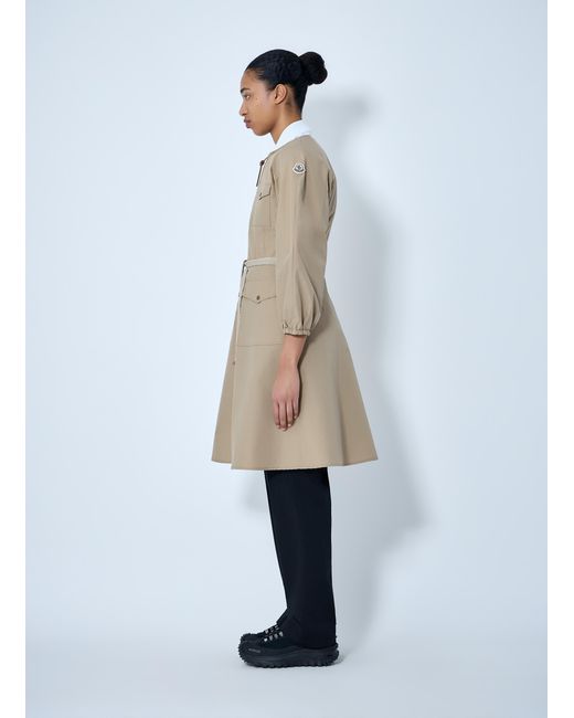 Moncler White Belted Utility Jacket