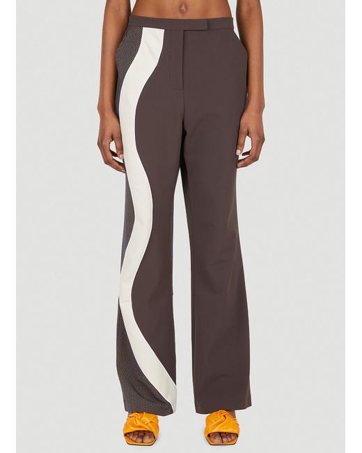 Ahluwalia Brown Expressive Tailored Pants