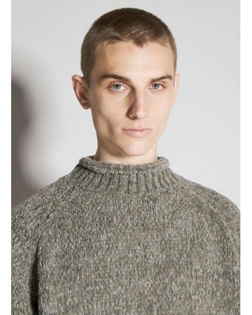 Undercover Gray High Neck Sweater for men